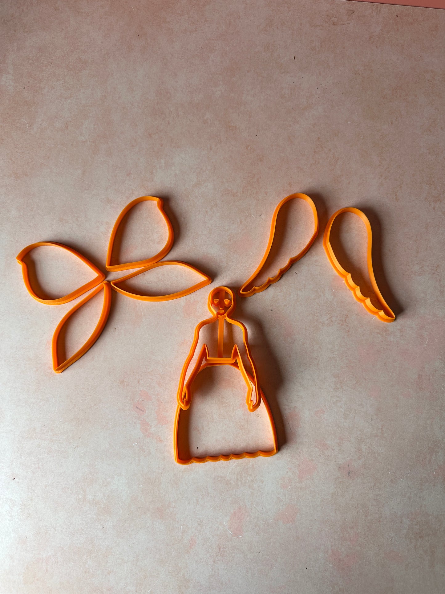 Doll Cutter Set with optional angel or fairy wings