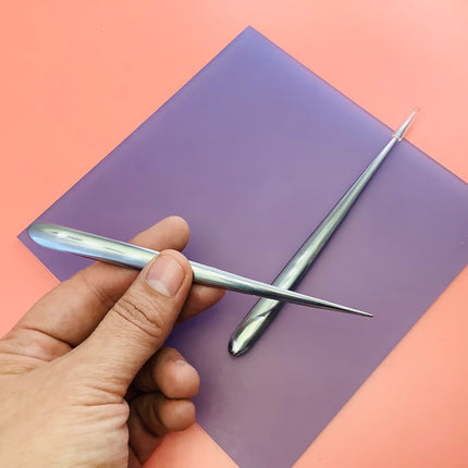 Petal and Point Metal Sculpting Wand Polymer Clay Poking Smoothing Shaping - Create Along 