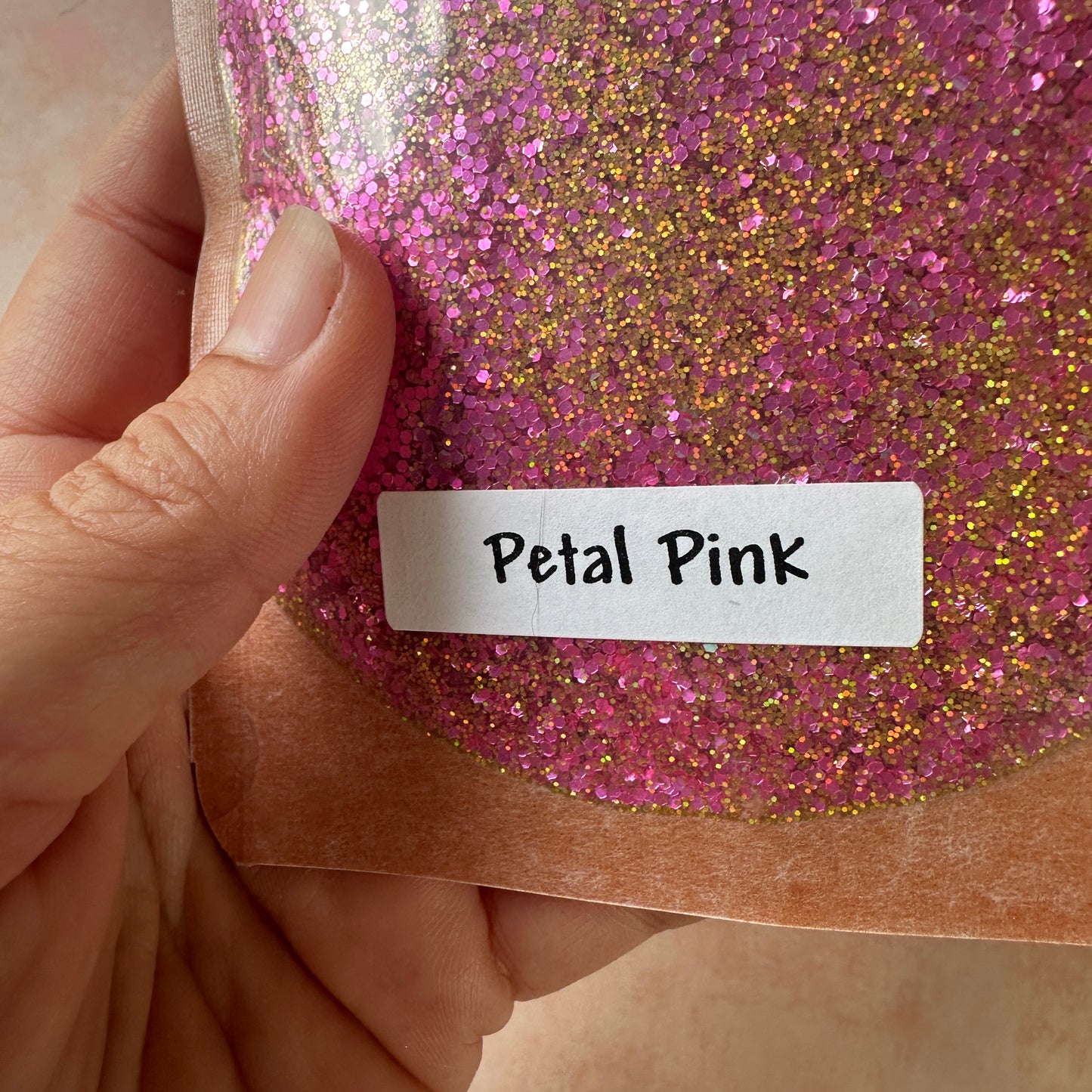 Petal Pink Glitter for pens candles earrings clay resin mugs slime tumblers nail art 2 oz