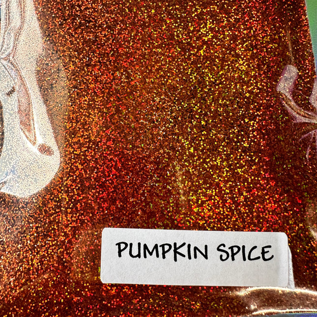 Pumpkin Spice UF Glitter for pens candles earrings clay resin mugs slime tumblers nail art 2 oz - Create Along 