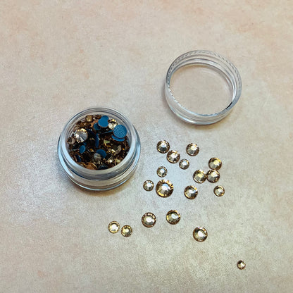 Crystal Rhinestone multi size Hot Fix bake-able glue heat set embellishment - Create Along 