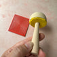 Radiations Mushroom Frills round pattern polymer clay rubber stamp