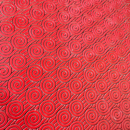 Spiral Wave | Art Deco Inspired polymer clay rubber stamp texture - Create Along 
