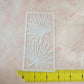 Palmetto Leaves clay texture stencil Mylar