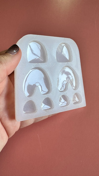 Soft Rainbow Arches Silicone Mold UV resin polymer clay - Create Along 