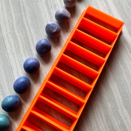 Bead Ladder polymer clay cutter for making 10 pieces same size and shape - Create Along 