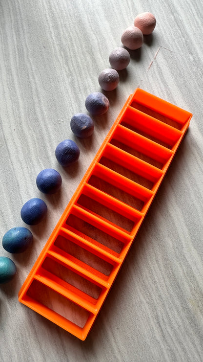 Bead Ladder polymer clay cutter for making 10 pieces same size and shape - Create Along 