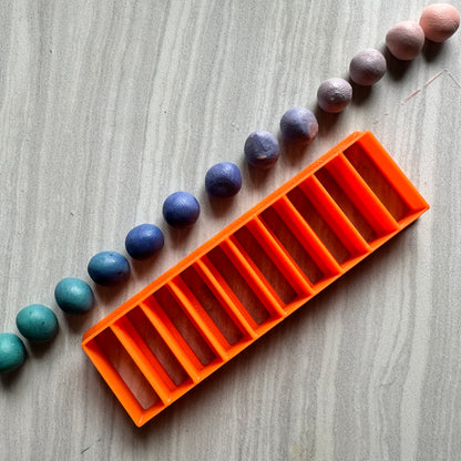 Bead Ladder polymer clay cutter for making 10 pieces same size and shape - Create Along 