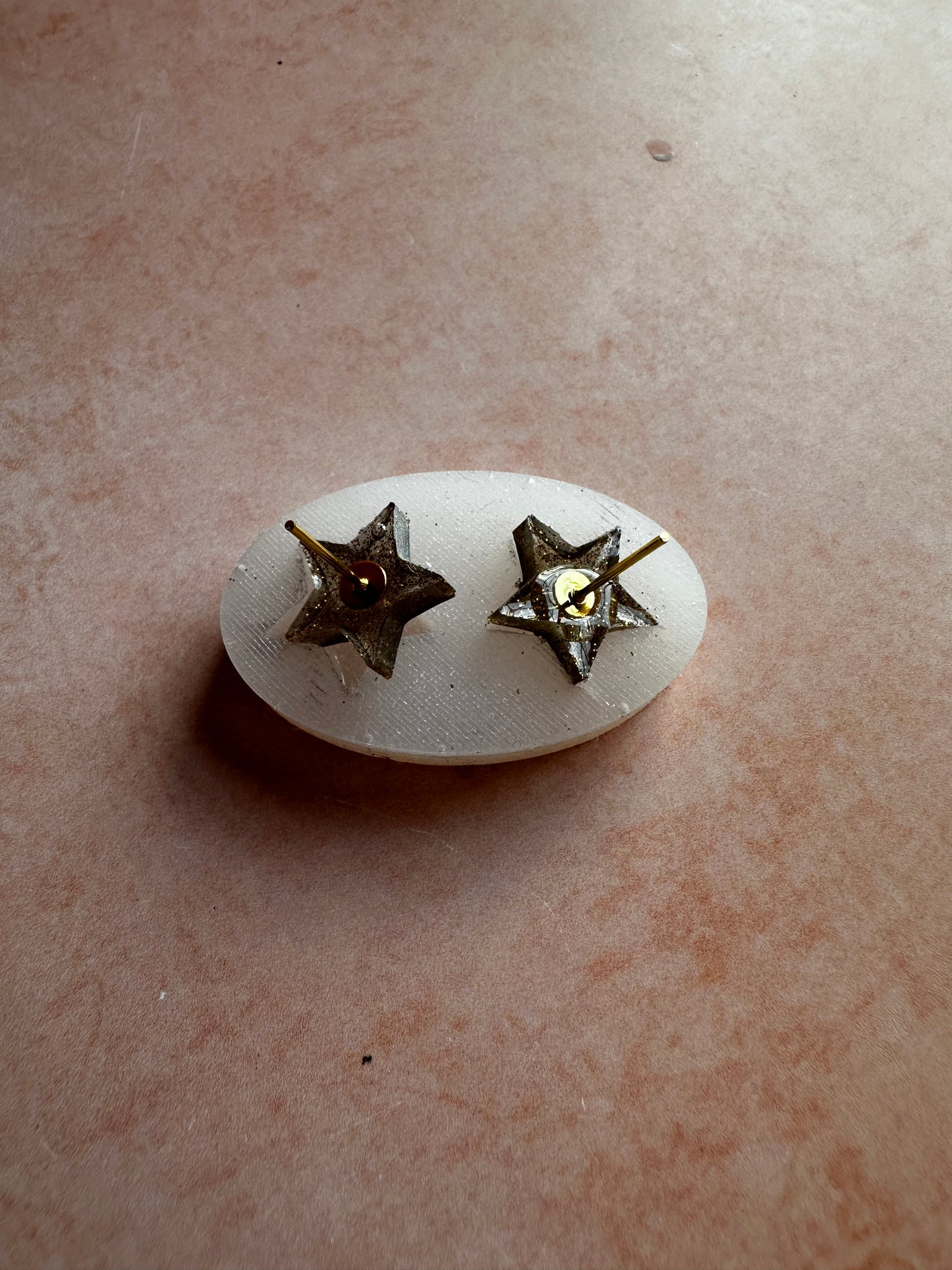 Tiny pre-domed star UV resin clay silicone mold - Create Along 