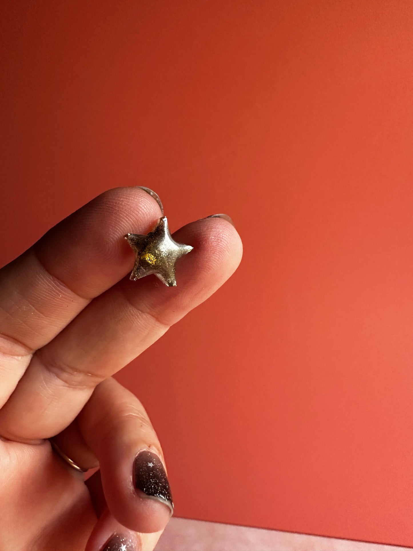 Tiny pre-domed star UV resin clay silicone mold - Create Along 