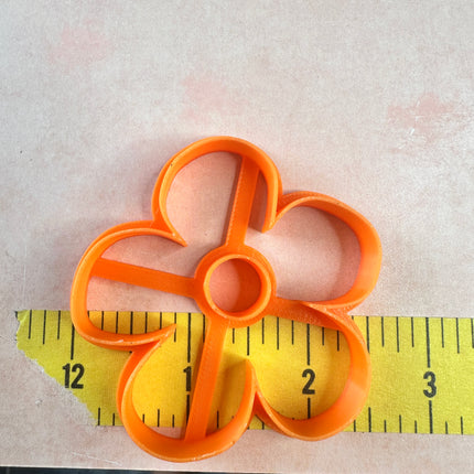 Big Flower Donut clay earring mirrored Cutters "Adele" - Create Along 