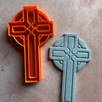 Celtic Christian Crucifix Cross polymer clay cutter