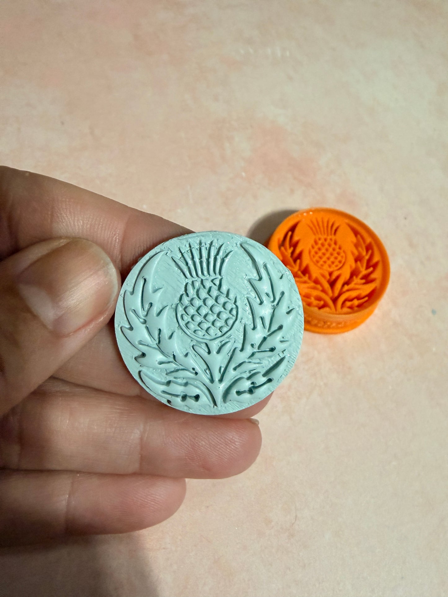 Celtic Collection - Thistle full press polymer clay cutter