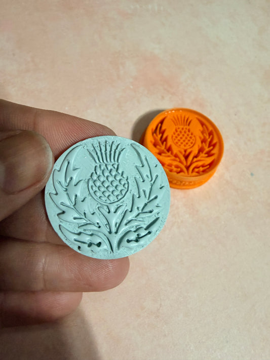 Celtic Collection - Thistle full press polymer clay cutter