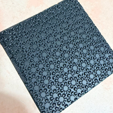 Black Eyed Susan Rubber Stamp Texture Sheet Mat for polymer clay metal clay mixed media art