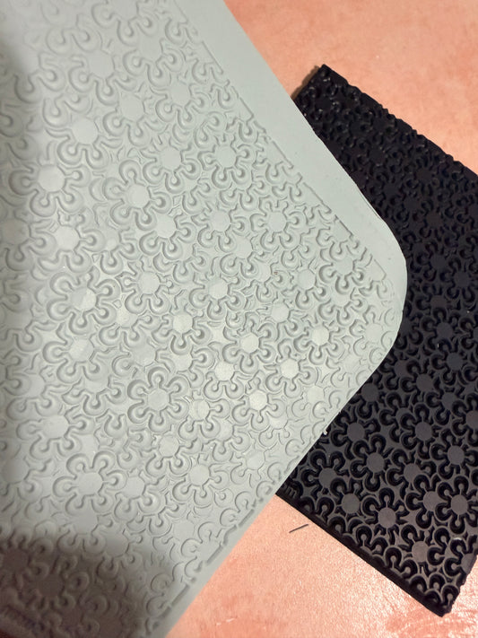 Black Eyed Susan Rubber Stamp Texture Sheet Mat for polymer clay metal clay mixed media art