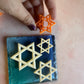 Hanukkah Star of David skinny cutout polymer clay cutter holiday clay earrings ornaments