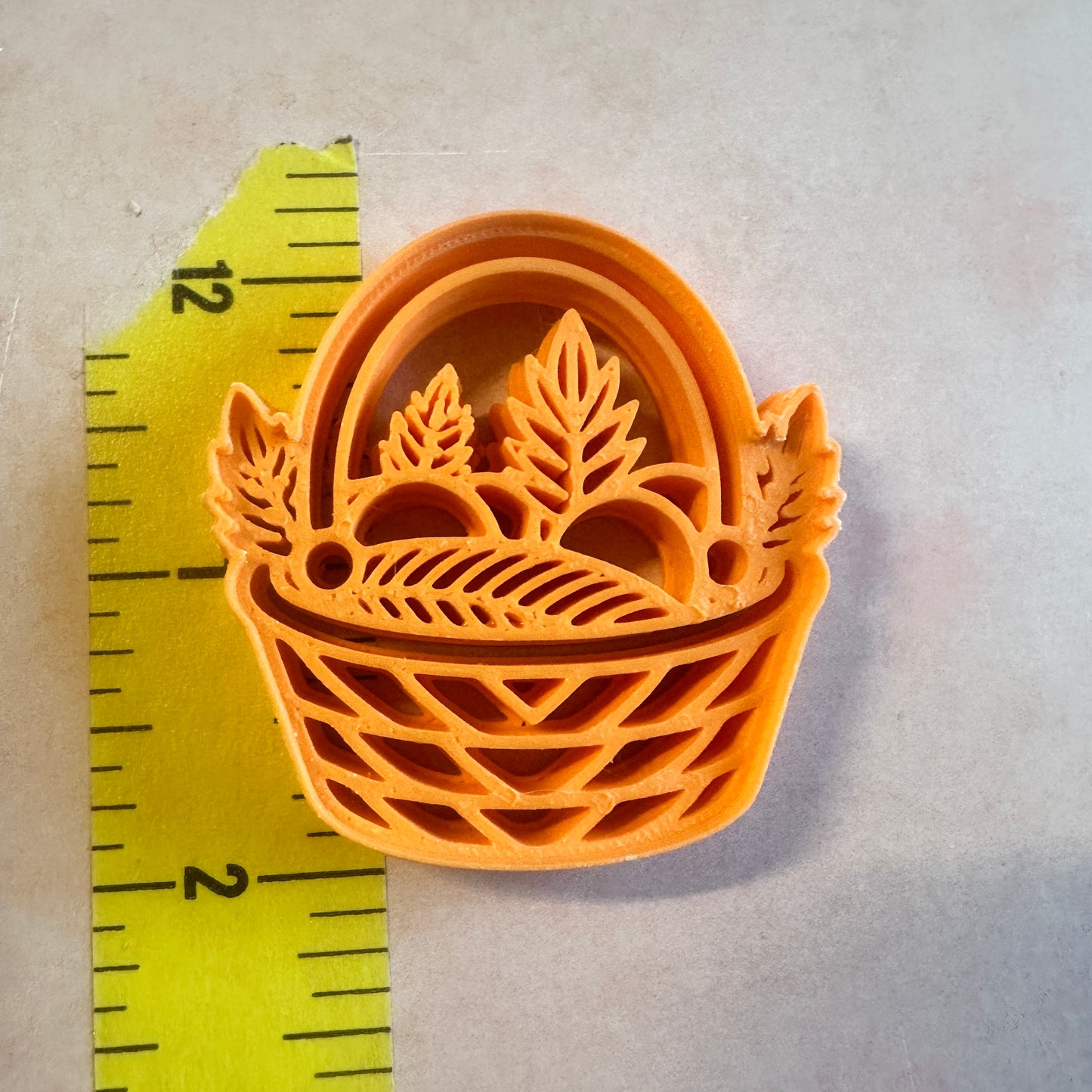 Harvest Bread Basket polymer clay cutter