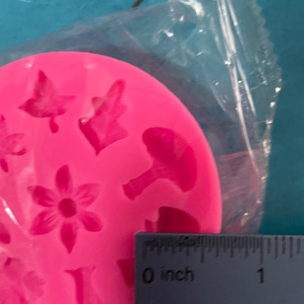 Ultimate Fairy Door + House accessories Polymer Clay Resin Mold - flower leaf mushroom - Create Along 