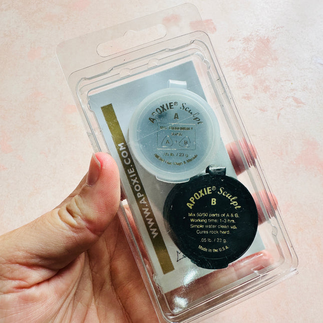 Apoxie Sculpt BLACK Sample kit to make polymer clay mixed media armatures and sculptures - Create Along 