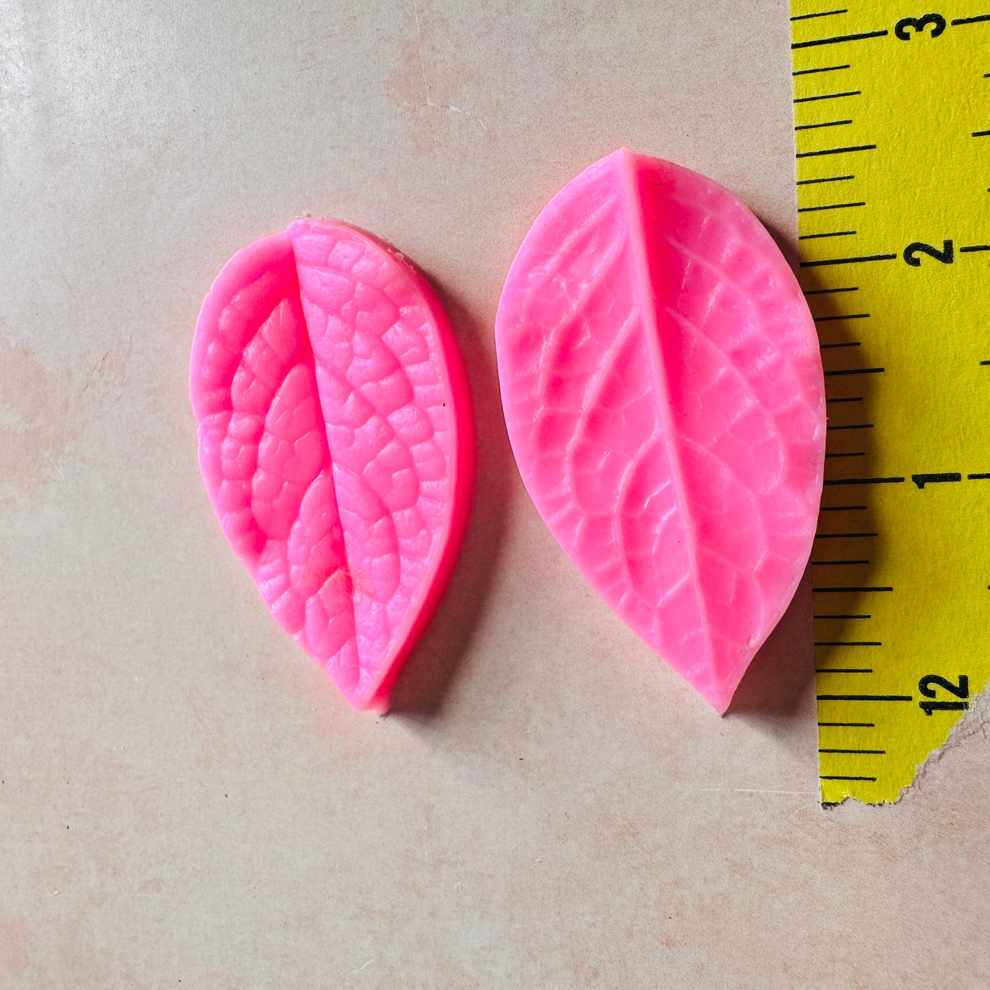 Leaf Press double sided polymer clay silicone flower mold