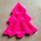 Christmas Tree Mini Mold with 6 charms polymer clay