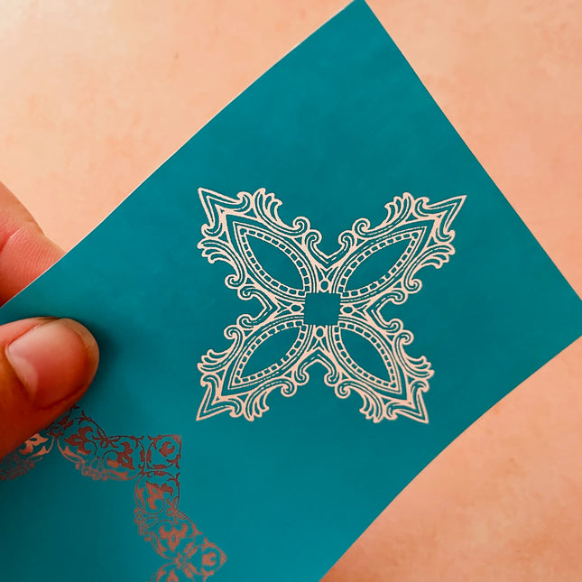 Vintage Frames polymer clay silk screen stencil - Create Along 