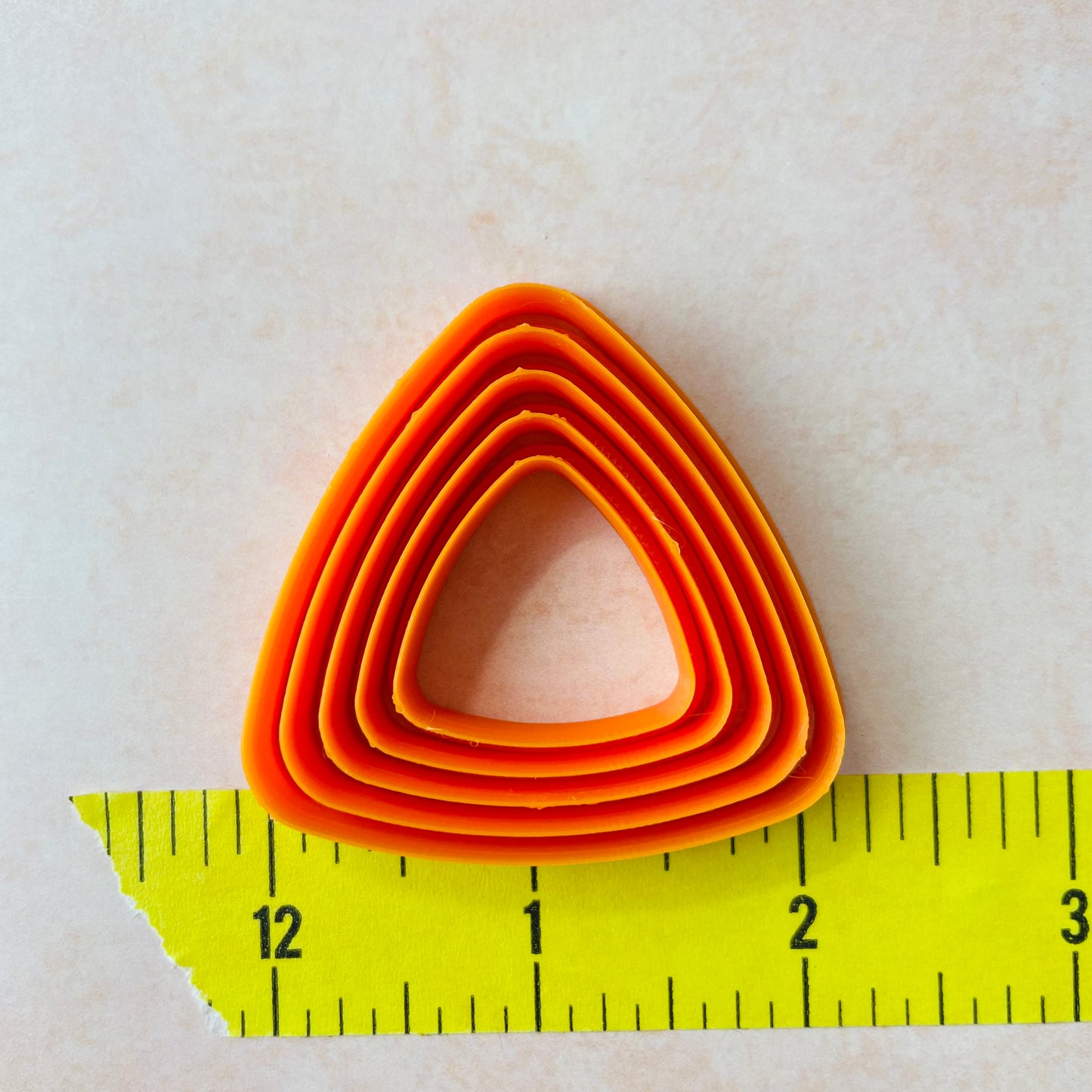 Round Puff Triangles polymer clay earring collar Cutters set of 5 basics drop