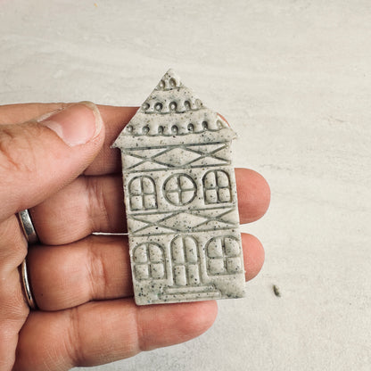 Home Sweet Home house mansion polymer clay cutter Tudor Christmas - Create Along 