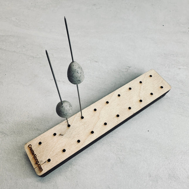 Clay Bead Pin Stand up Holder for baking and drying - Create Along 