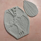 Double Sided Lily leaves and flower petal Polymer Clay press Mold