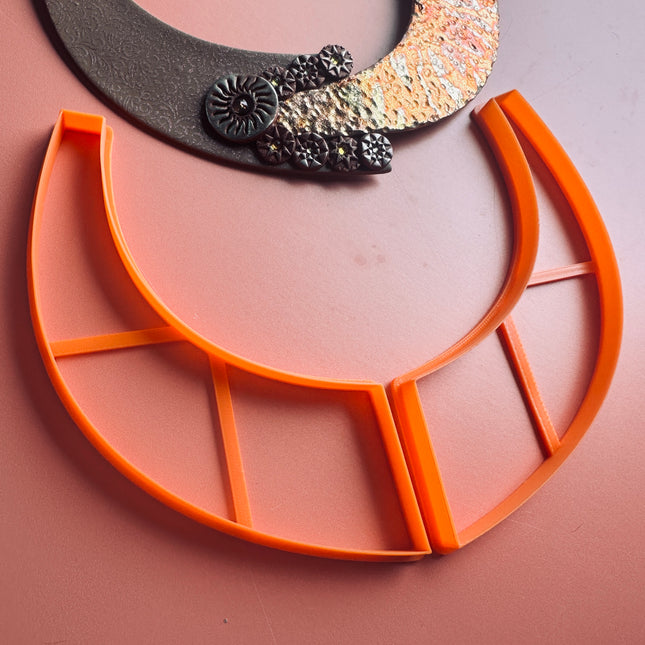 Split 2 piece collar clay cutter set - Create Along 