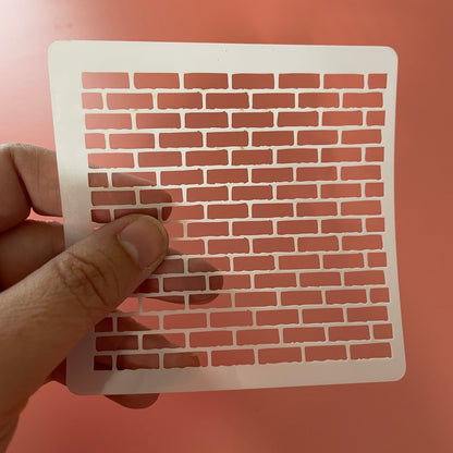 Bricks Mylar Stencil Texture Sheet - Create Along 