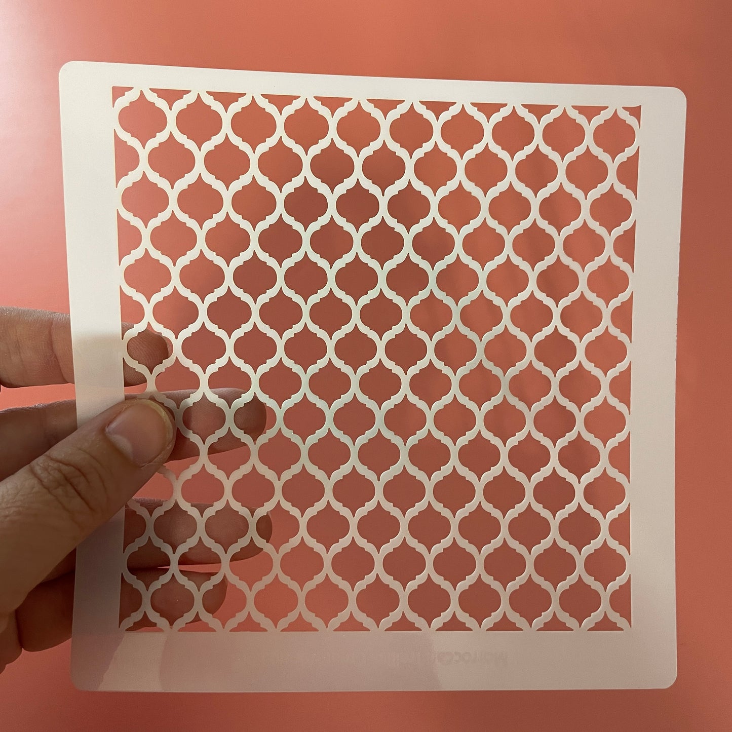 Moroccan Trellis Mylar Stencil Texture Sheet