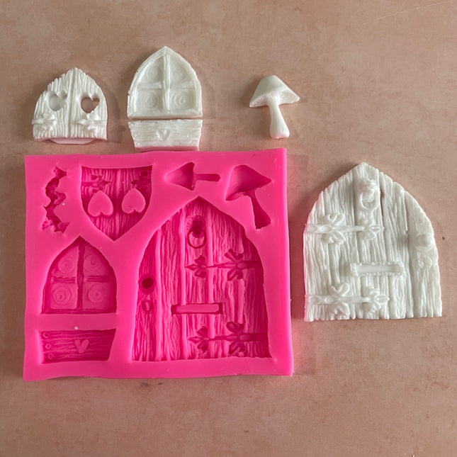 Fairy Door Window box polymer clay resin silicone clay and food safe mold - Create Along 