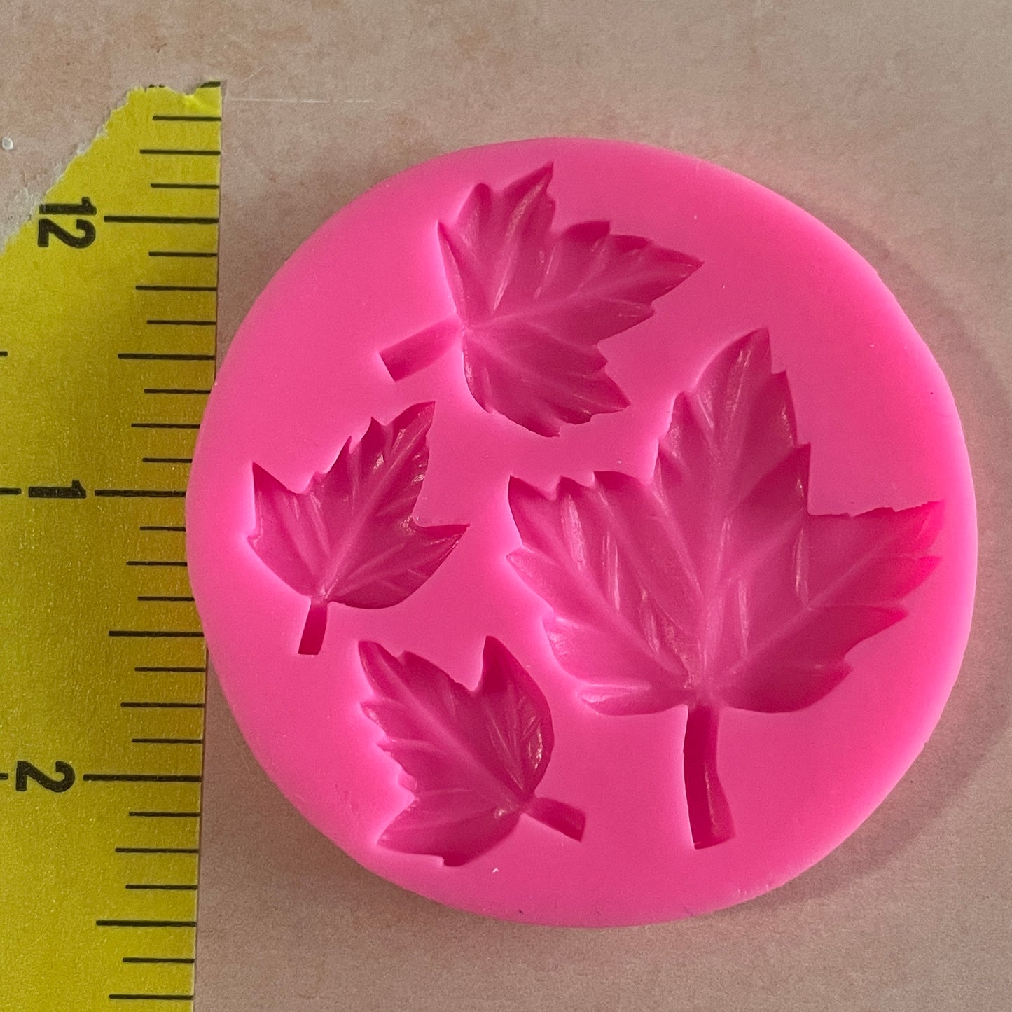 4 Maple Ivy Leaf Polymer Clay Resin Mold