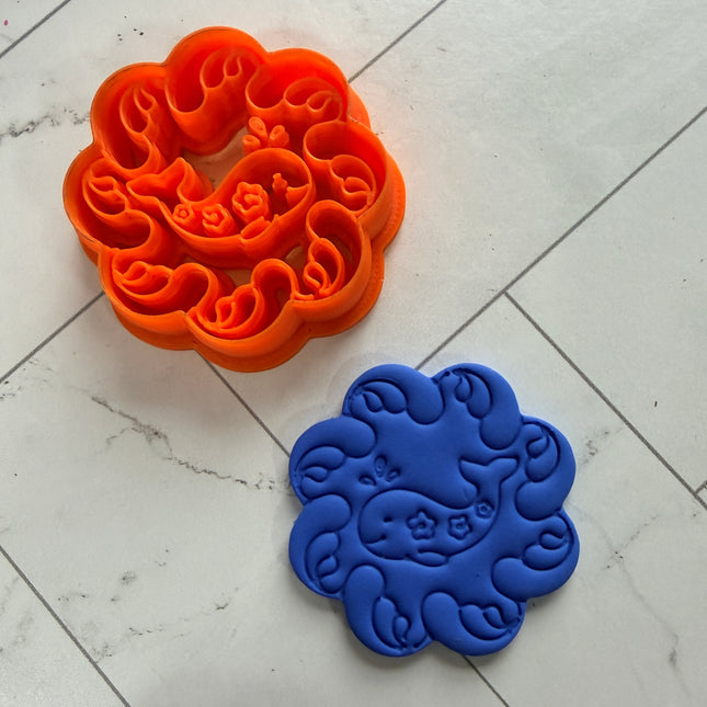 Waves and Whale Stamp and Cutter