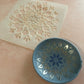 Mylar Mandala #01 paisley stencil polymer clay trinket dish