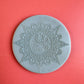 Mystical Mandala Sun Yin Yang polymer clay deco rubber stamp texture sheet