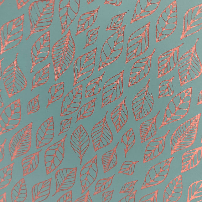 Spring Leaves polymer clay silk screen stencil - Create Along 