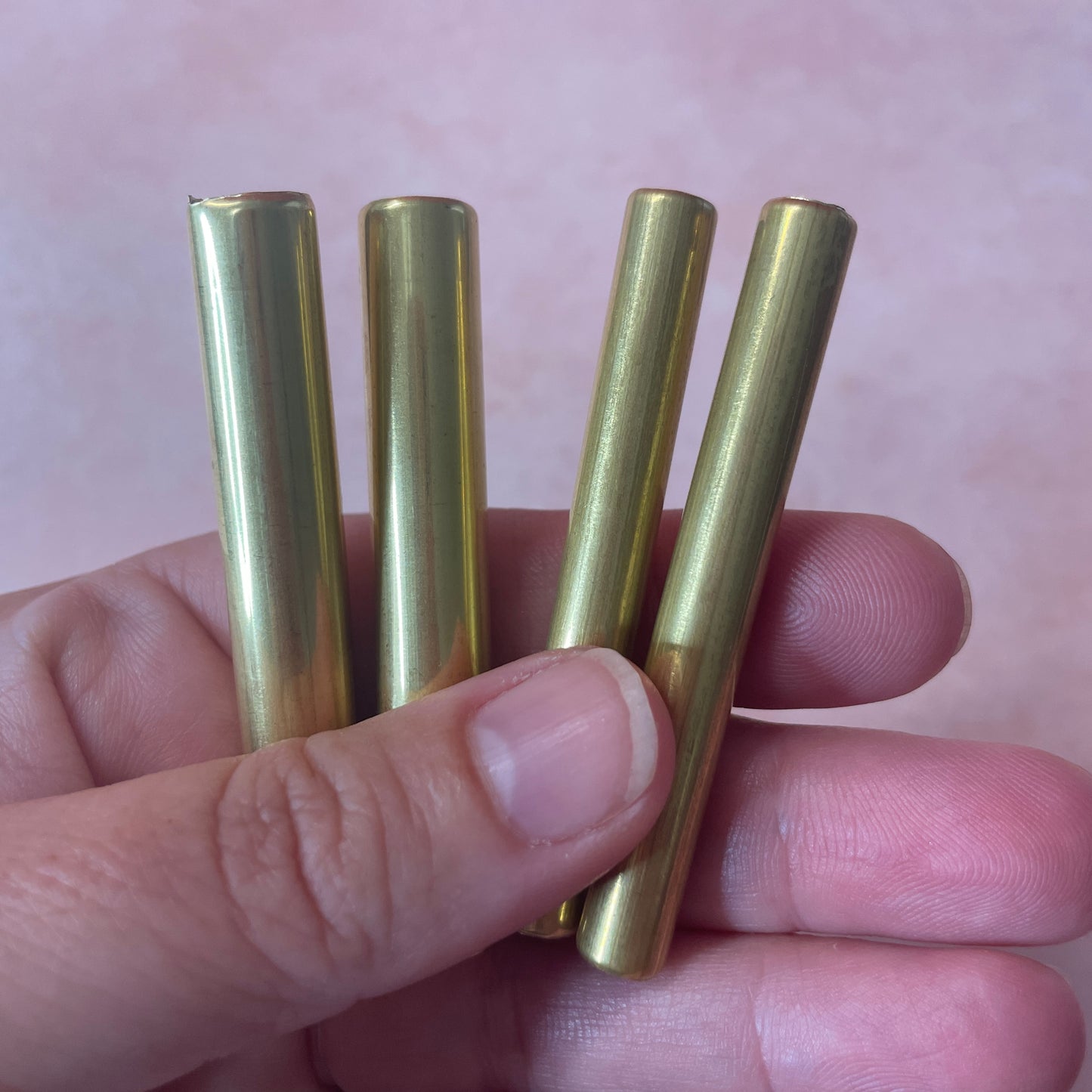 Brass Huggie Tubes fits the CreateAlong Clay Bead Baking Rack
