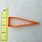 1 inch Rolled clay bead cutter - basic triangle | paper bead style clay cutter