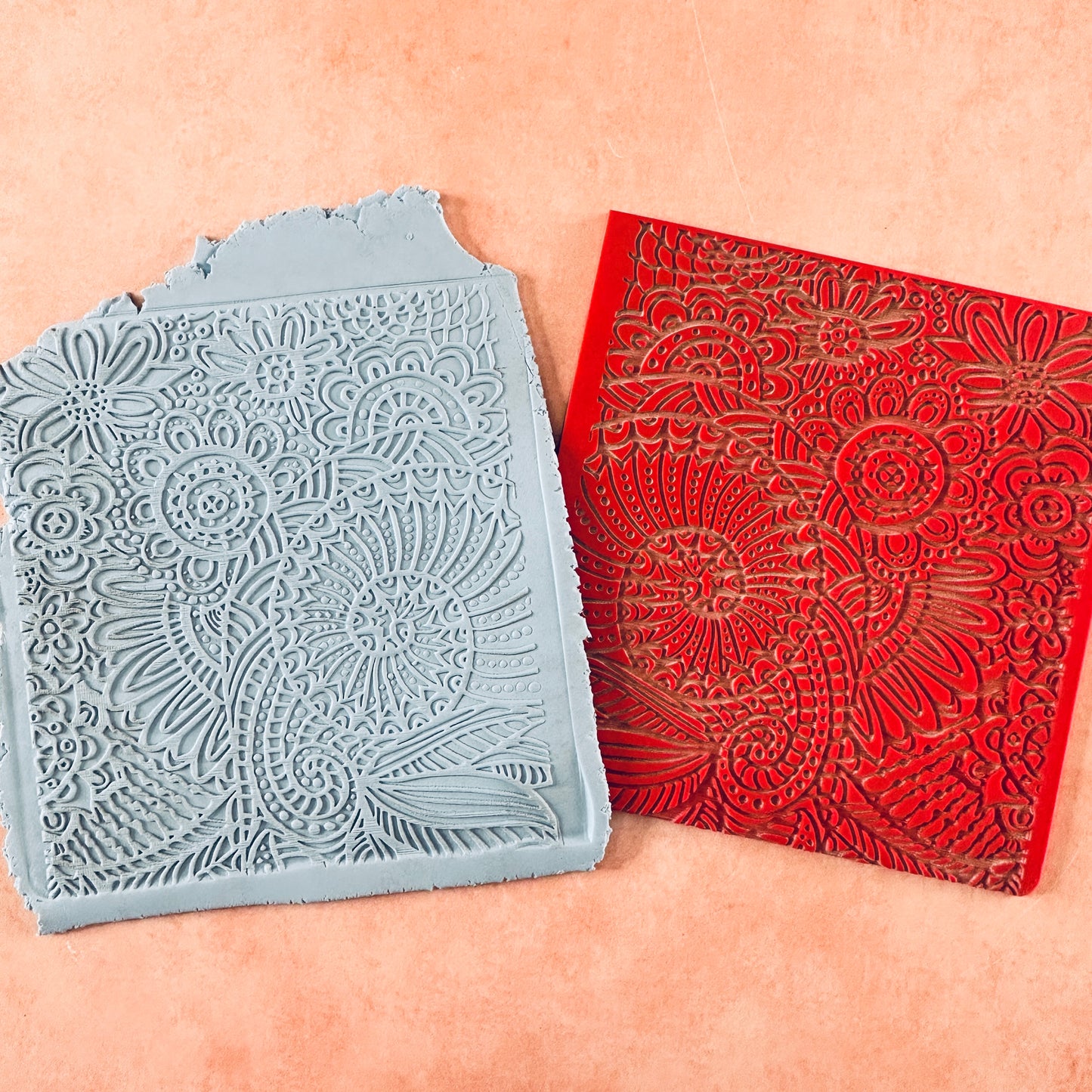 Polymer Clay Texture Mat Clay Texture Polymer Clay Mat Clay Mat Polymer  Clay Stamp Coral Reef Polymer Clay Stamp 