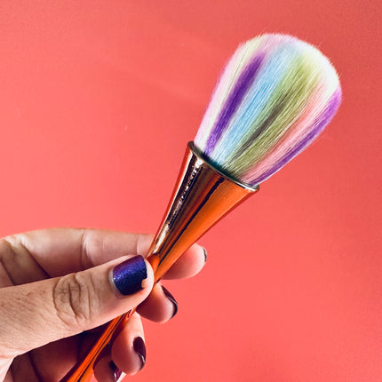Cornstarch and Powder Fluffer Brush Rose Gold Multicolor - Create Along 