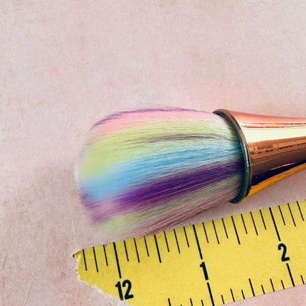 Cornstarch and Powder Fluffer Brush Rose Gold Multicolor - Create Along 