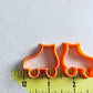 Roller Skates clay stud earrings cutter set | polymer clay 80s skates stud cutter