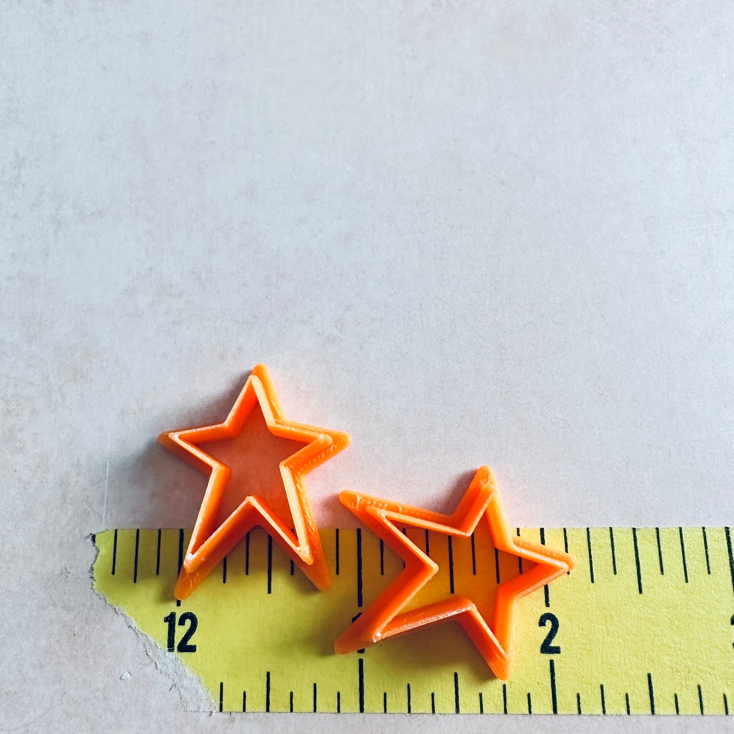 Shining Star clay stud earrings cutter set | polymer clay star stud cutter