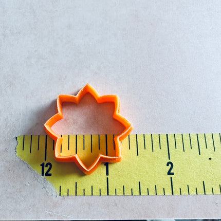 Lotus Crystal Drop polymer clay cutter set | flower clay earring cutters - Create Along 