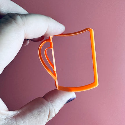 Fragrant Cup of Tea and Coffee mug polymer clay cutter set - Create Along 