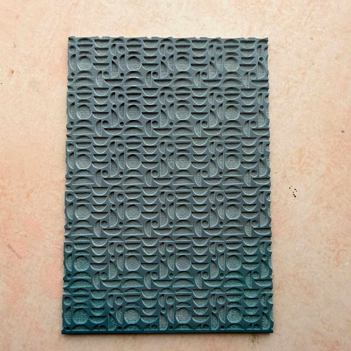 Organic Moons Rubber Texture Stamp | 3x4 Inch